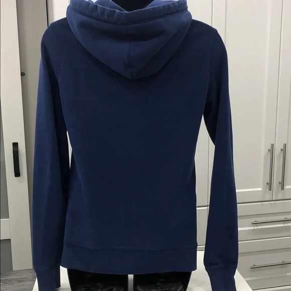 🦫Roots Hoodie with Chenille Patch - Women’s XXS - Blue/Mustard- Yellow - Picture 3 of 15